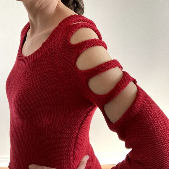 Women's Peephole Sweater - Picture 3 of 7